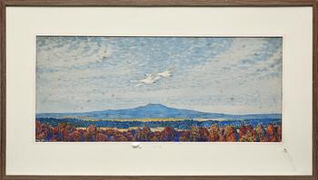Olof Thunman · OLOF THUNMAN, akvarell, sign.