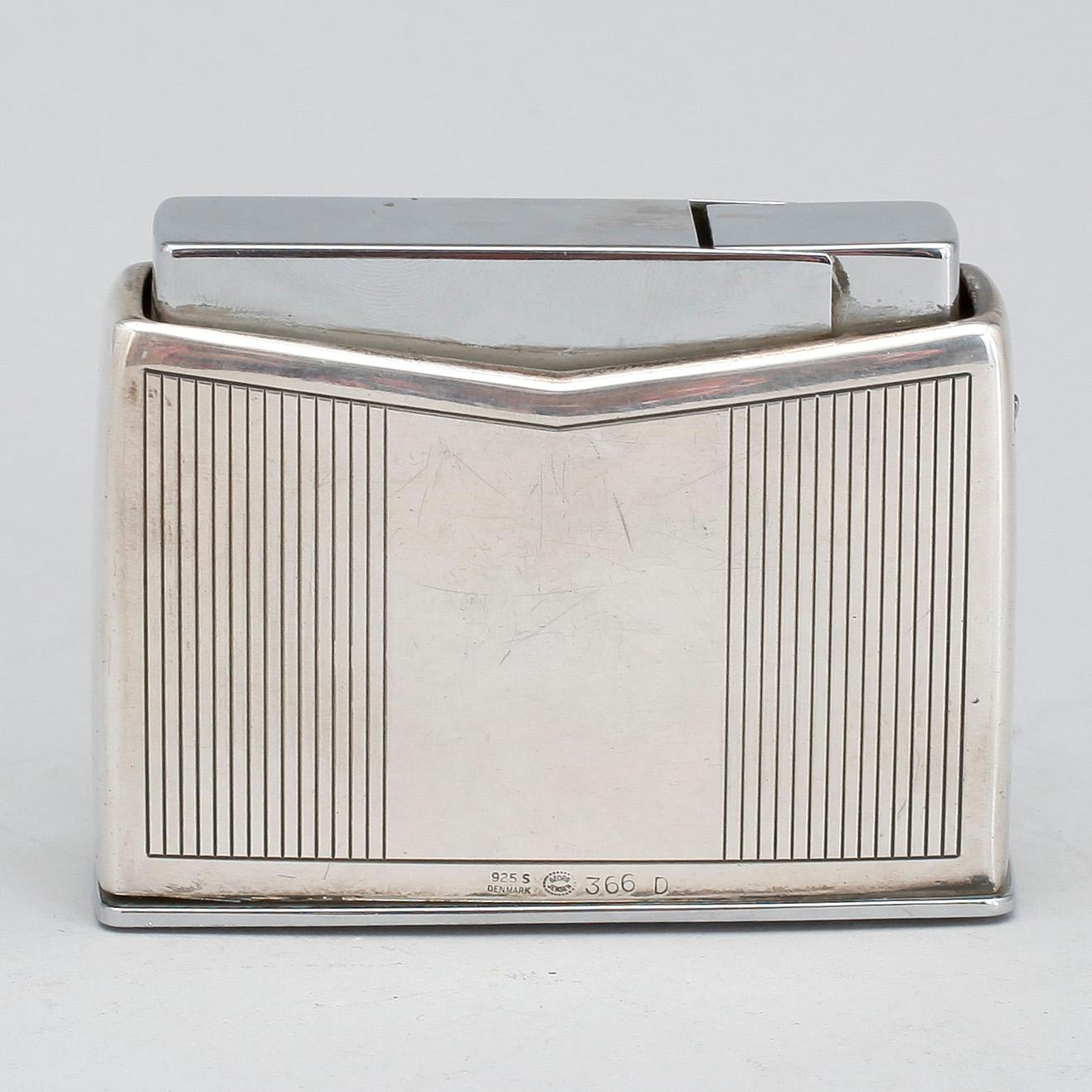 TÄNDARE, silver, Georg Jensen, Danmark, Design Sigvard Bernadotte. Tot vikt 272 gram.