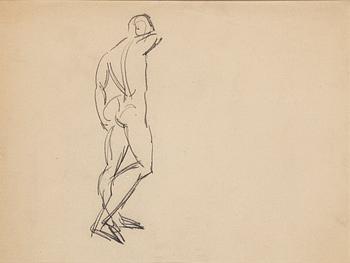 ISAAC GRÜNEWALD, pencil on paper.