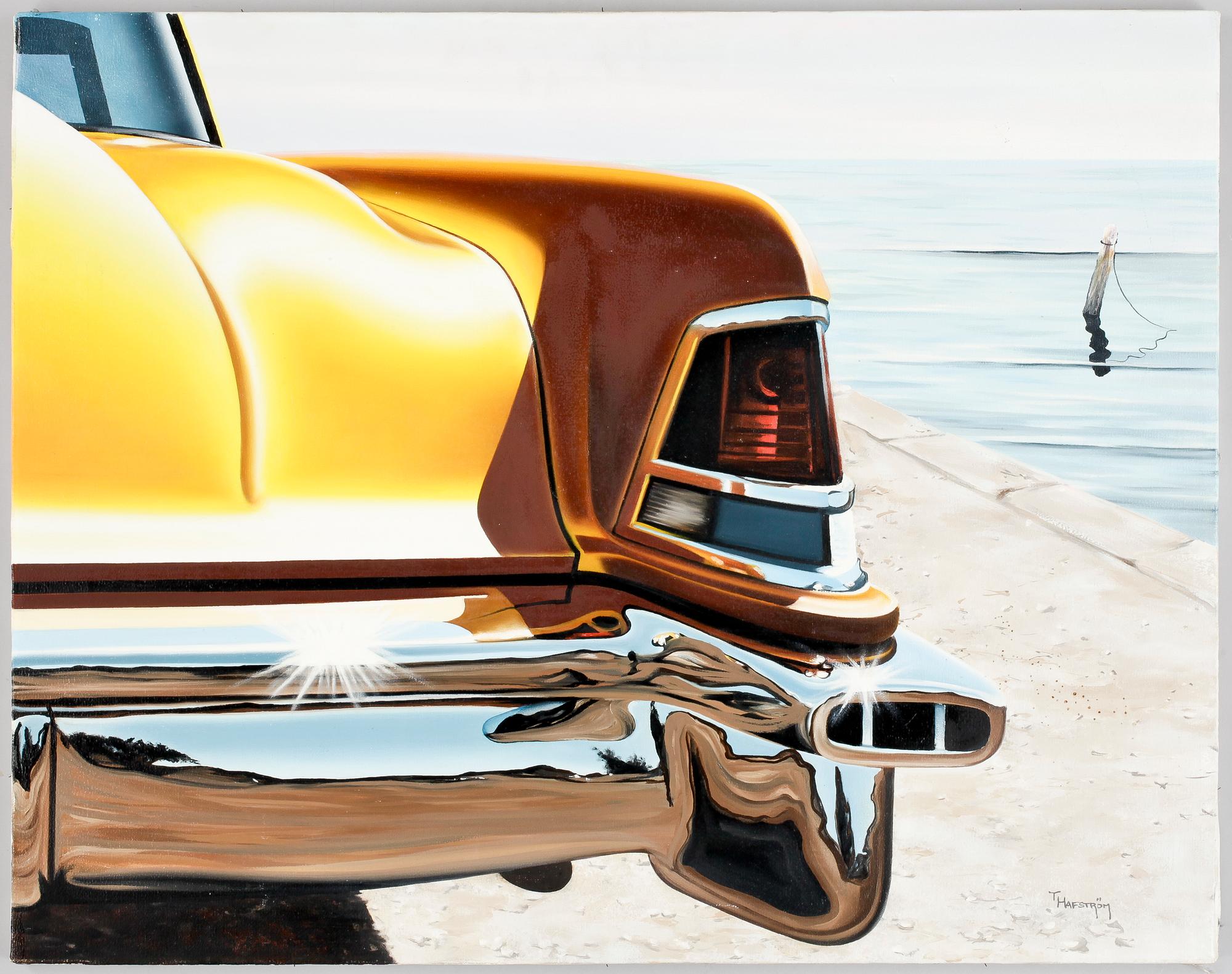 THOMAS HAFSTRÖM, acryl på duk. Sign.