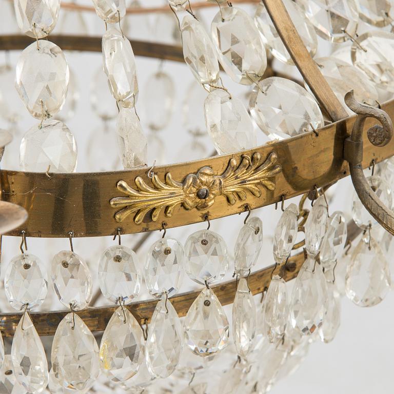 An Empire style chandelier, first half of the 20th century.