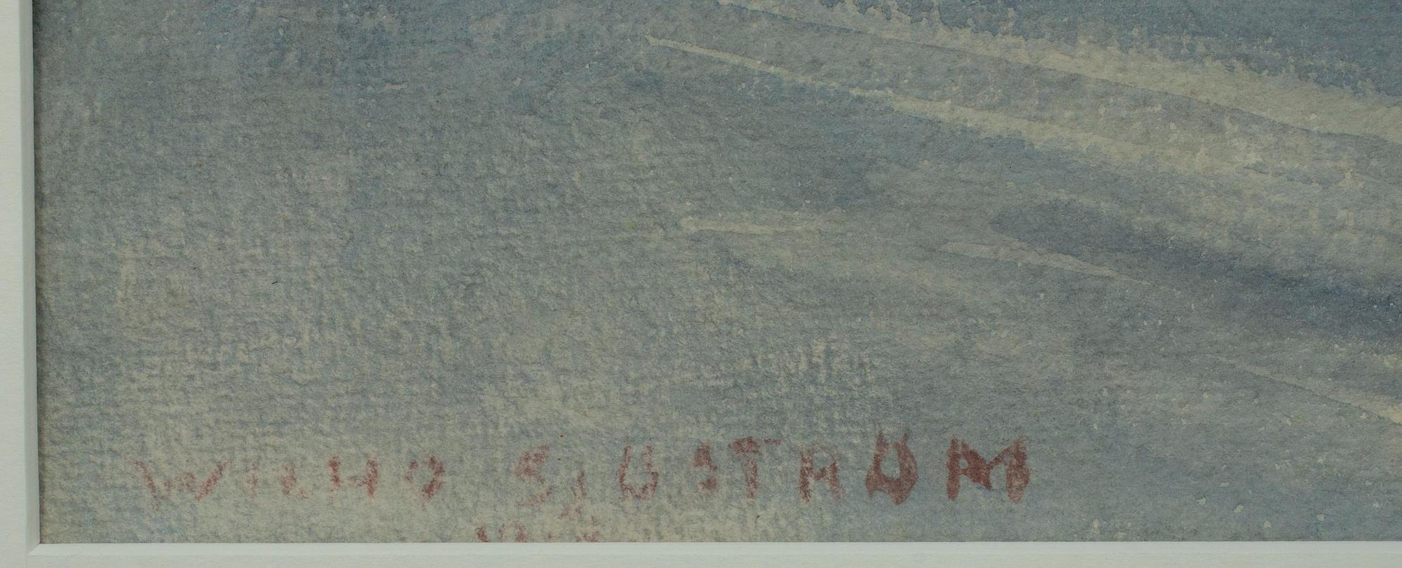 WILHO SJÖSTRÖM, akvarell, sign.
