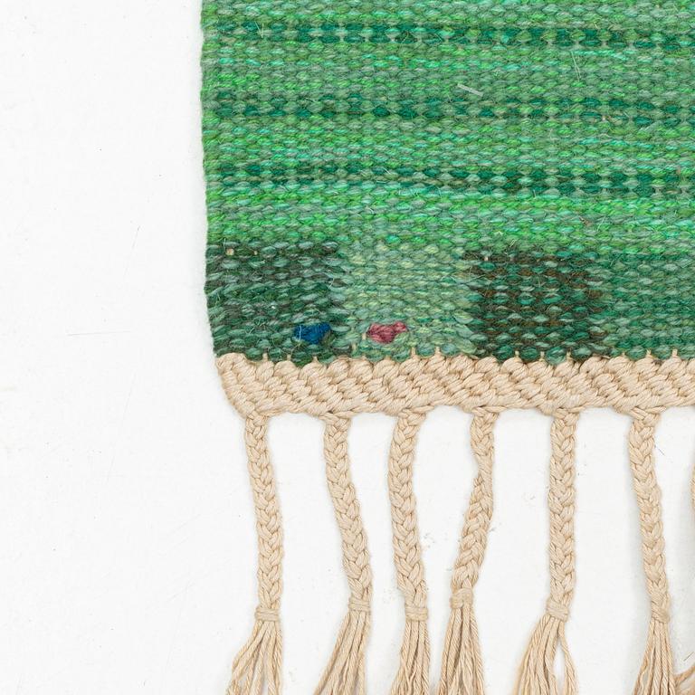 Marianne Richter, a carpet, "Fasad, grön II", flat weave, ca 305 x 195 cm, signed AB MMF MR.