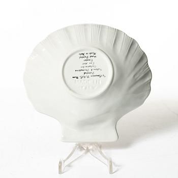 Servisdelar för skaldjur, 7 delar, keramik, V.B.C. Cre Art, Treviso, Italien.