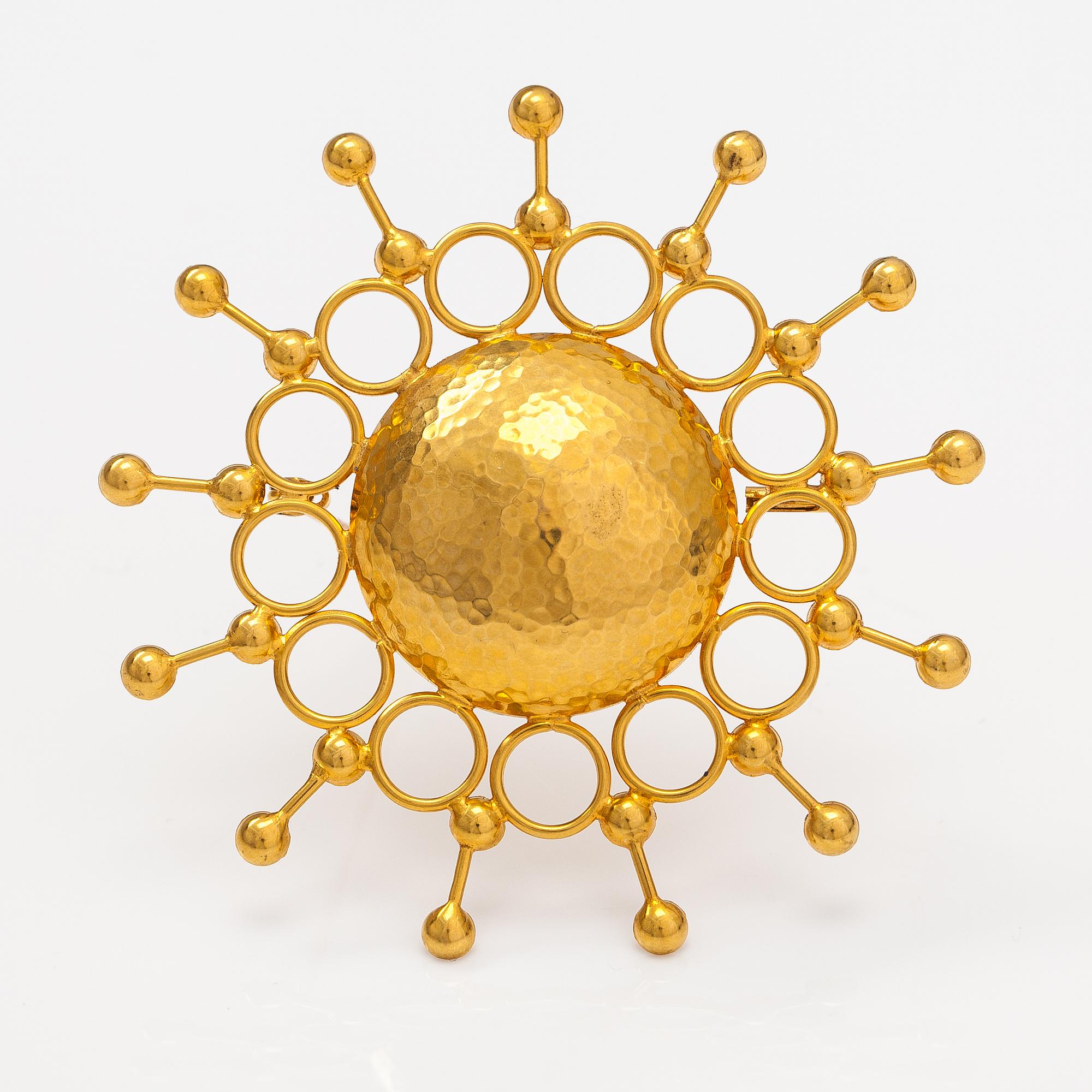Rintaneula, 14K kultaa. Westerback, Helsinki 1970.