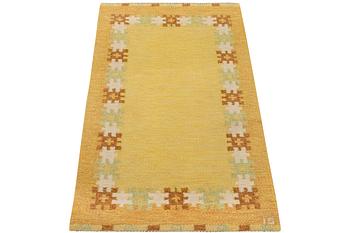 Ingegerd Silow, a flat weave carpet, signed IS, Sweden, 161 x 83 cm.