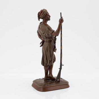 Jean Didier Debut, efter,  skulptur, patinerad brons, signerad.