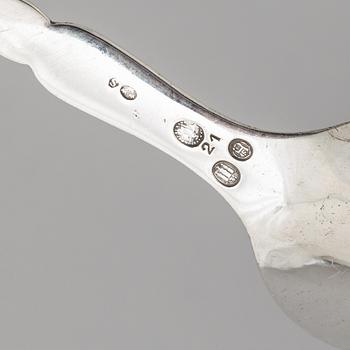 Georg Jensen, a sterling silver serving spoon, Copenhagen, Denmark 1931.