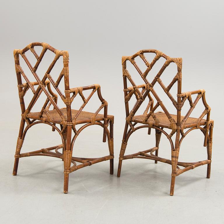 A pair of armchairs, second half of the 20th century.