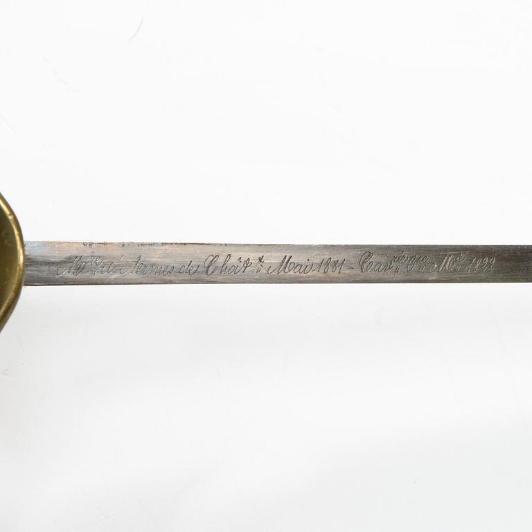 A French cavalry sabre, early 19th Century.