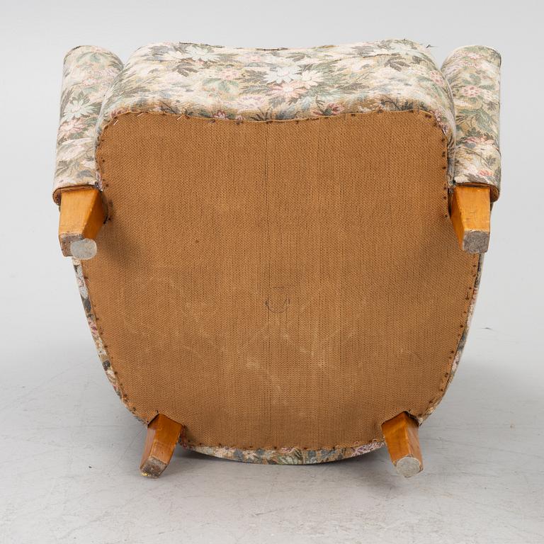 Armchairs, a pair, Swedish Modern, first half of the 20th century.