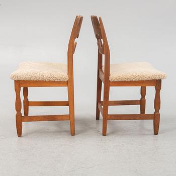 Henning Kjaernulf, a pair of chairs, Nyrups Möbelfabrik, Denmark, mid 20th century.