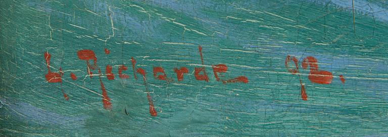 Ludvig Richarde, Ships in a Stormy Sea.