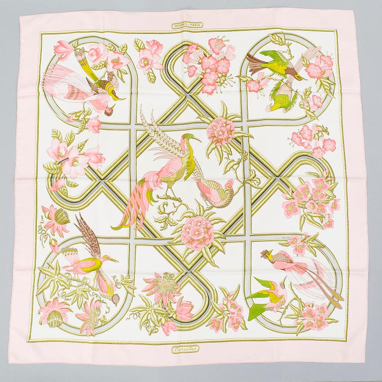 HERMÈS, scarf "Caraïbes".