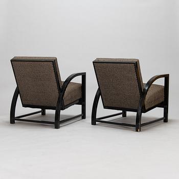 Maija Heikinheimo, a pair of 1930's 'Helvi' armchairs for Asko Finland.