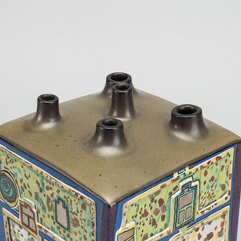 FRIEDENSREICH HUNDERTWASSER, a ceramic vase, "Blumenhaus", Rosenthal,