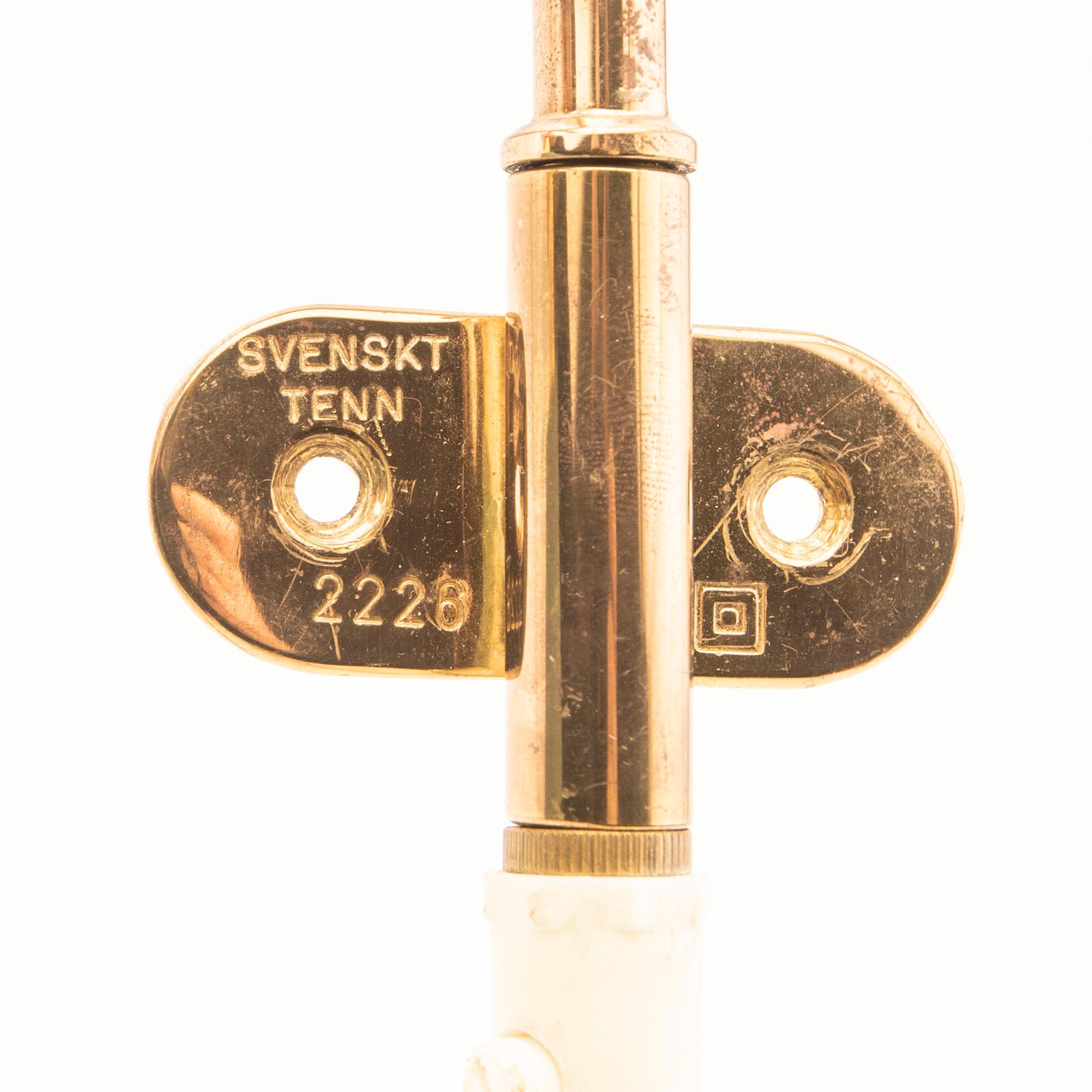 Josef Frank, Wall lamp model no. G2228 for the company Svenskt Tenn, late 20th century.