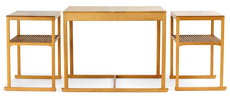 A Carl Malmsten set of 3 nesting tables "Släden" (The Sledge).