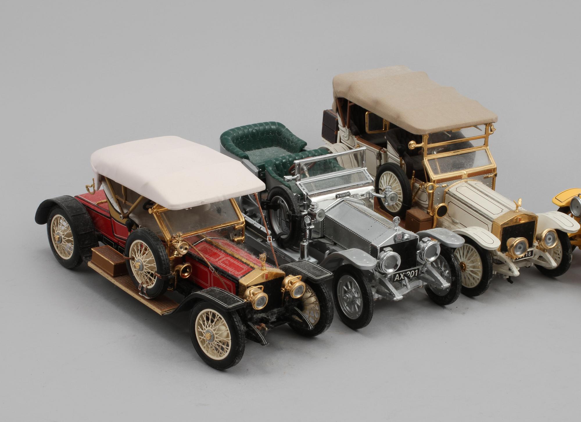 MODELLBILAR, 7 st, Franklin Mint, 1900-talets andra hälft.