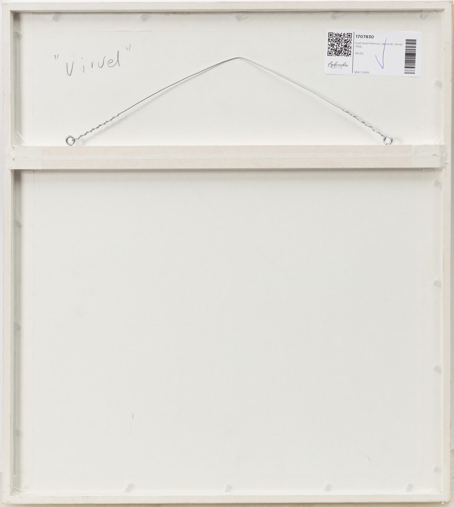 Karl Axel Pehrson, "Virvel".