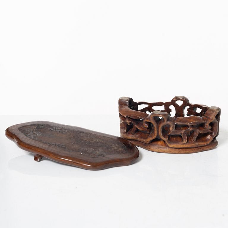 Samling stenfigurer, åtta stycken, Kina, 1900-tal/samtida.