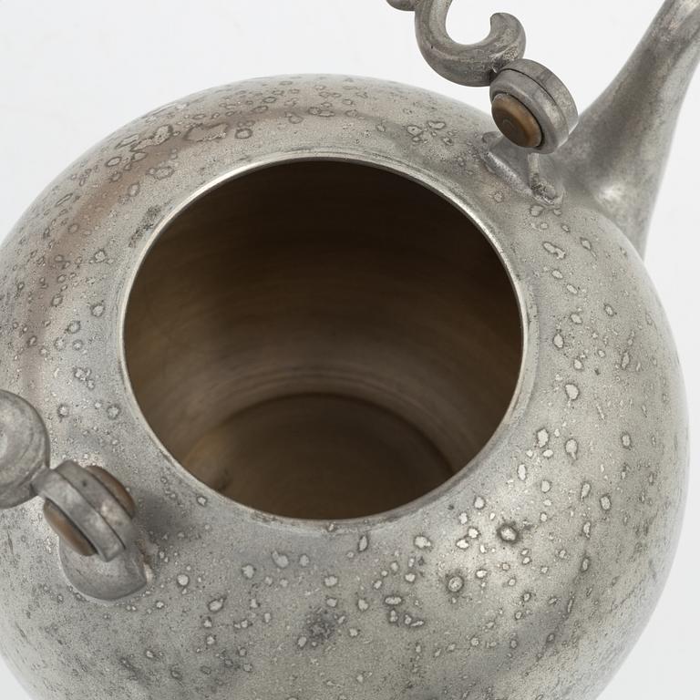 Firma Svenskt Tenn, a pewter teapot, Stockholm, 1969.