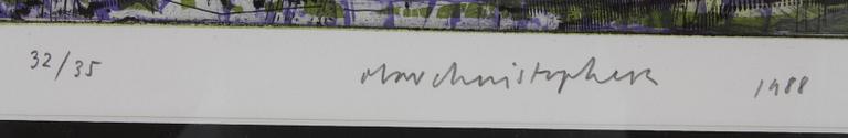 JENSSEN, OLAV CHRISTOPHER, etsning, sign 32/35 o dat 1988.