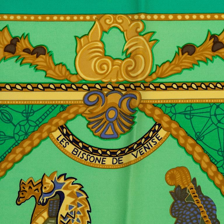 Hermès, scarf, "Les Bissone de Venise".