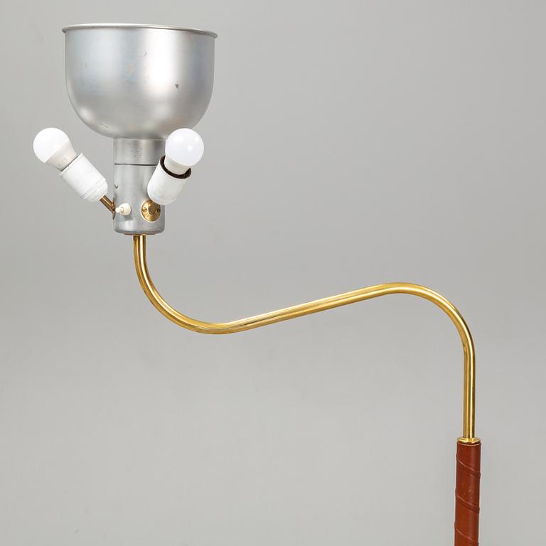 JOSEF FRANK, a model 2368/2148 'Stora Kamelen' brass standard light for Svenskt Tenn, Sweden.