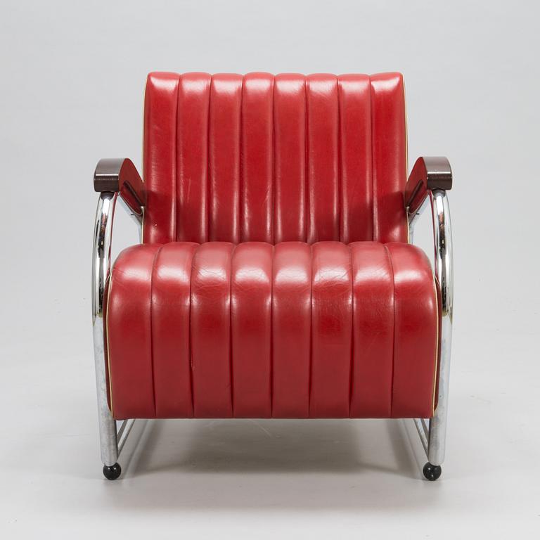 Lasse Vänttinen,  nojatuoli, valmistaja Verhoomo Prima 1980-luku.