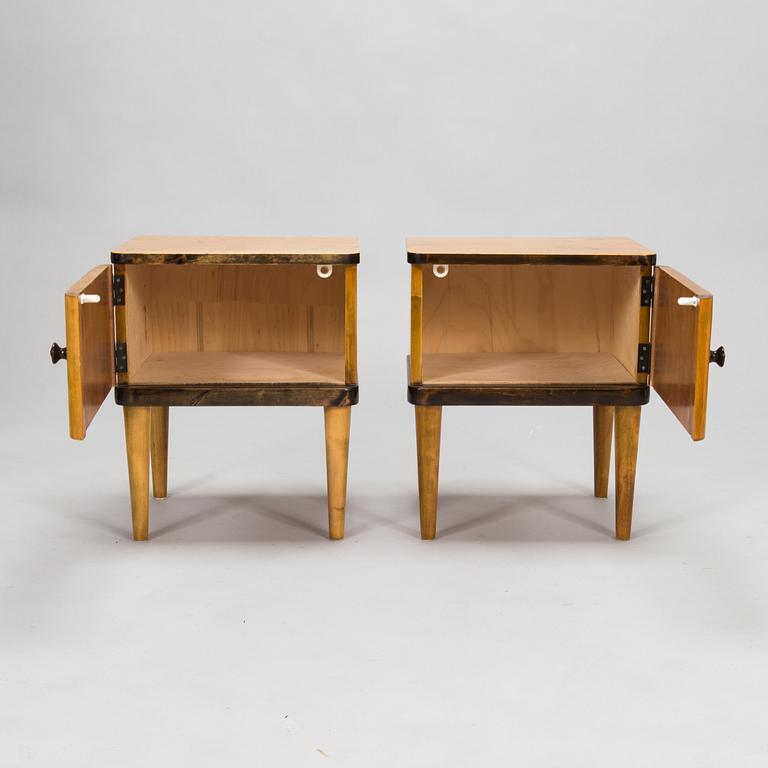 Sängbord / nattduksbord, ett par 1930-tal.