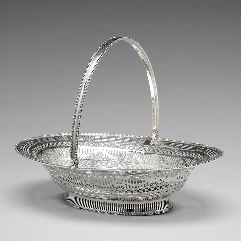 Brödkorg, silver, London 1780. George III.
