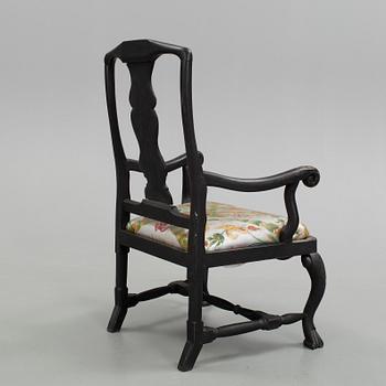 KARMSTOL, senbarock 1700-talets mitt.
