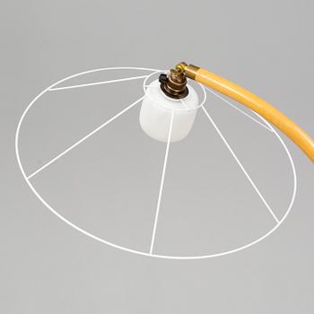 A Swedish Modern birch floor lamp, 1940's.