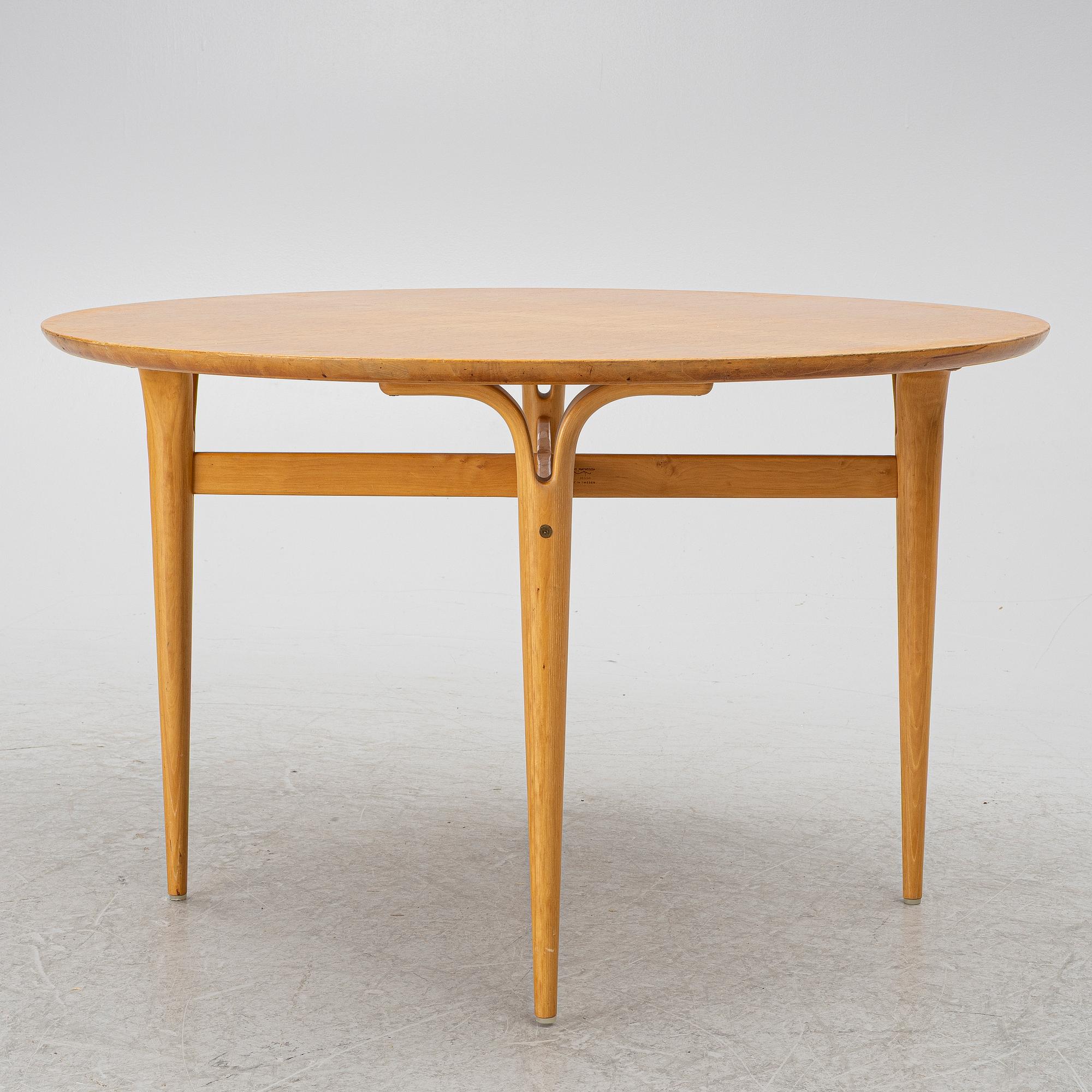 Bruno Mathsson, soffbord, Firma Karl Mathsson, Värnamo, 1978.