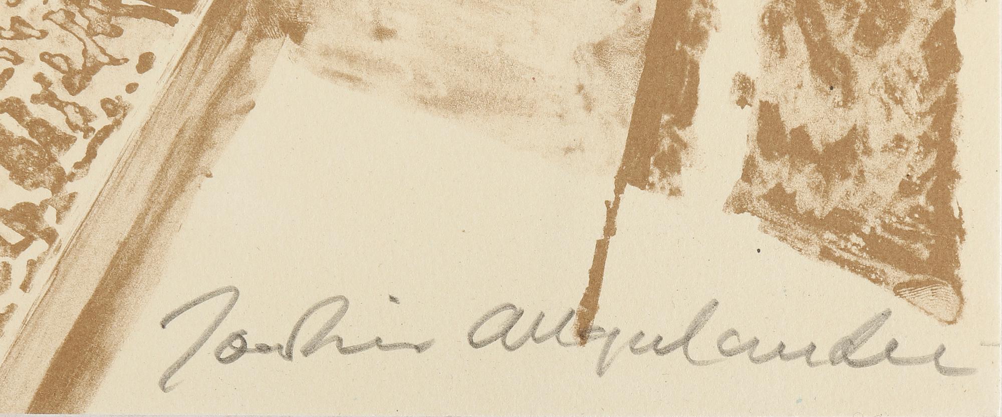 JOAKIM ALLGULANDER, färglitografi, numrerad 91/240.