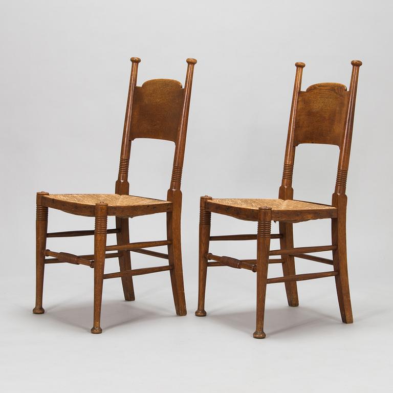 William Birch, Four early 20th century English chairs.