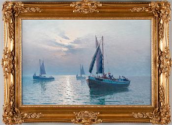 JOHAN OSSIAN-ANDERSSON, olja på duk, signerad.