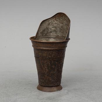 PARAPLYSTÄLL, koppar, 1800-tal.