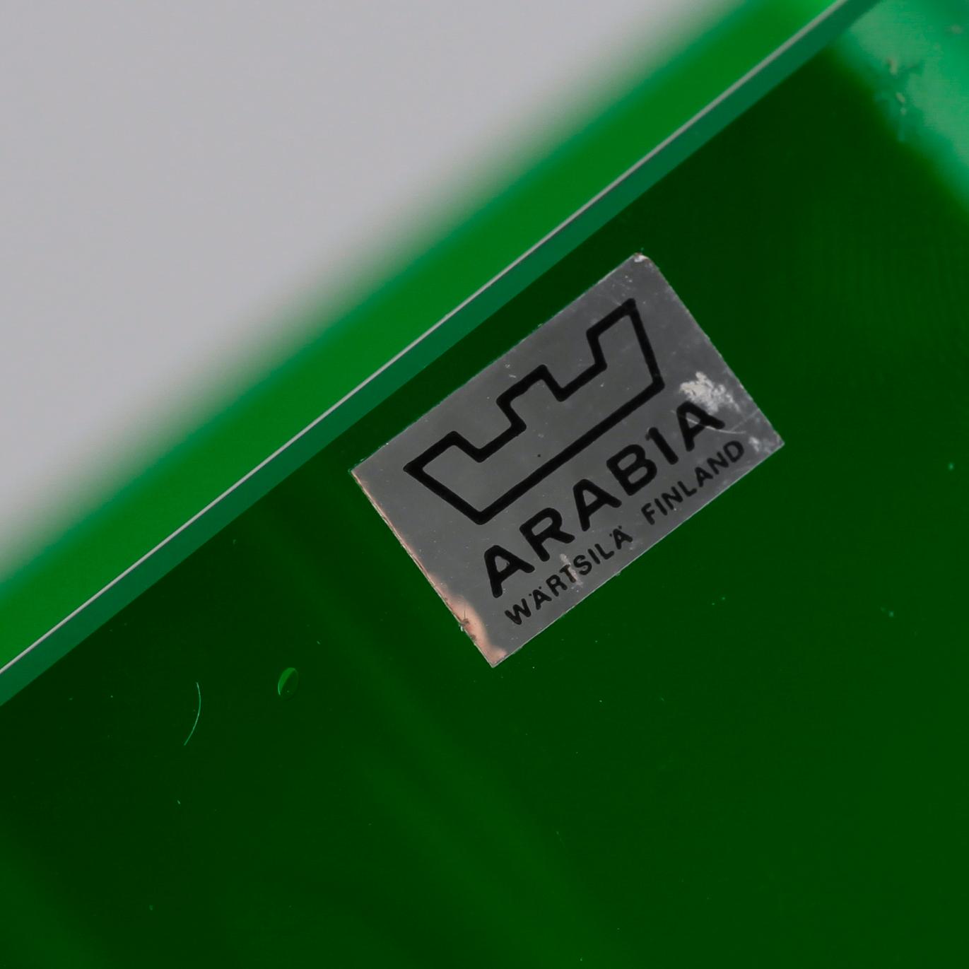 VAS, grönt glas, Arabia, 1900-talets andra hälft.