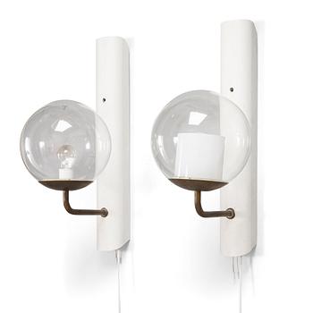 Alvar Aalto, a pair of 1932 wall lights for Taito Finland.