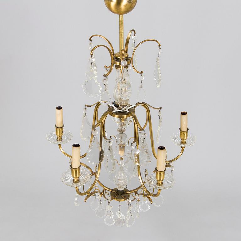 Paavo Tynell, a mid-20th century '1465/5' chandelier for Taito.