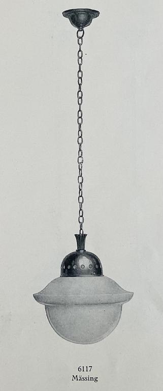 Harald Notini, ceiling lamp, model "6117", Arvid Böhlmarks Lamp Factory, 1920s-30s.