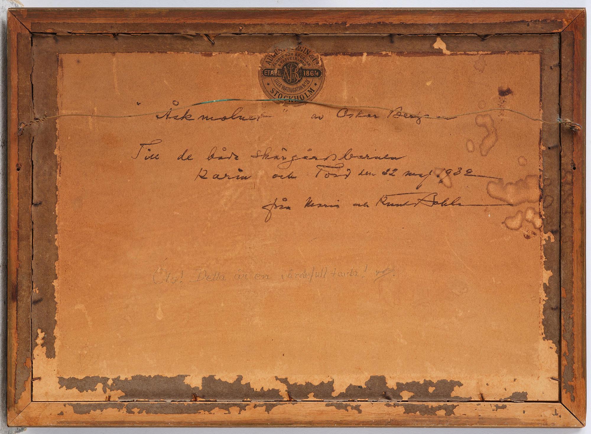 Oskar Bergman, "The Thundercloud".