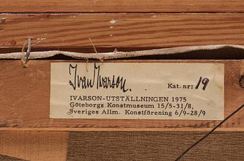 Ivan Ivarson, olja på duk, signerad.