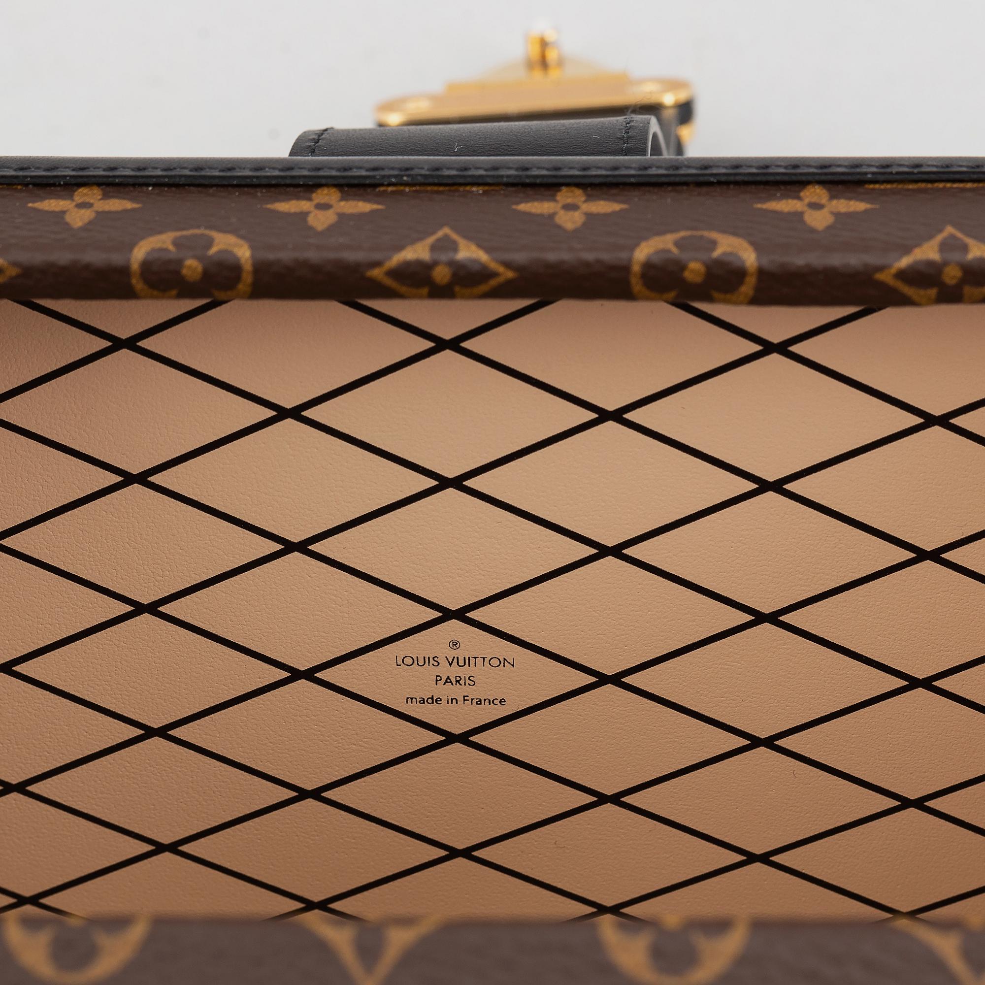 Louis Vuitton, a monogram canvas 'Petite Malle Trunk Messenger Bag', 2018.