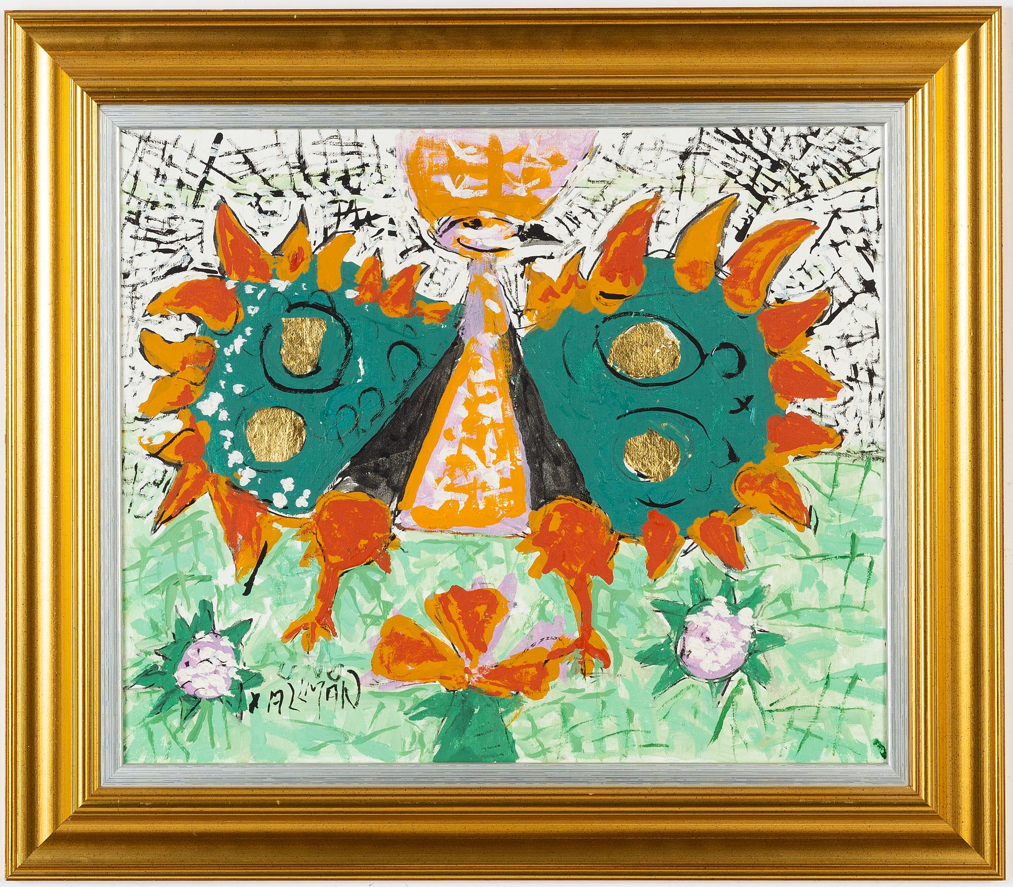 Uno Vallman, oil on canvas, signed.