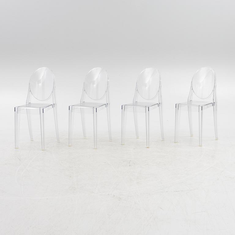 Philippe Starck, stolar, 4 st, "Victoria Ghost" för Kartell.