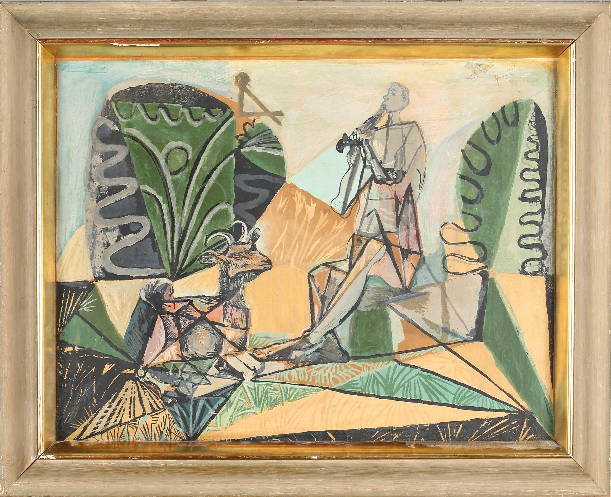 PABLO PICASSO, efter, AEPLY reproduktion, signerad i tryck.