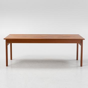 Tove & Edvard Kindt Larsen, a teak-veneered coffee table, Seffle Möbelfabrik, Sweden, 1960's.